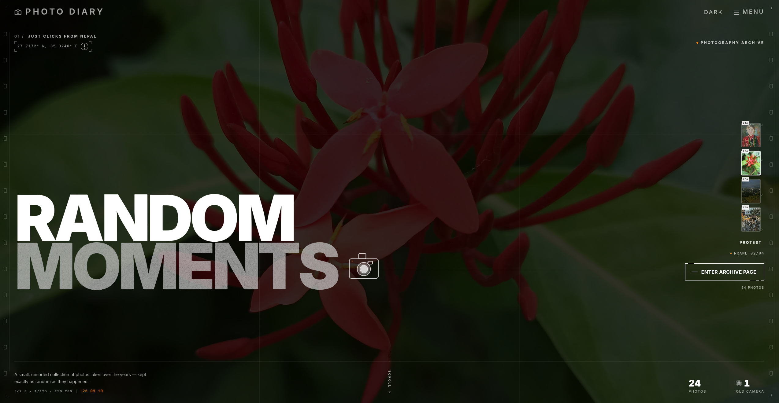 Screenshot preview of Visual Journal & Gallery